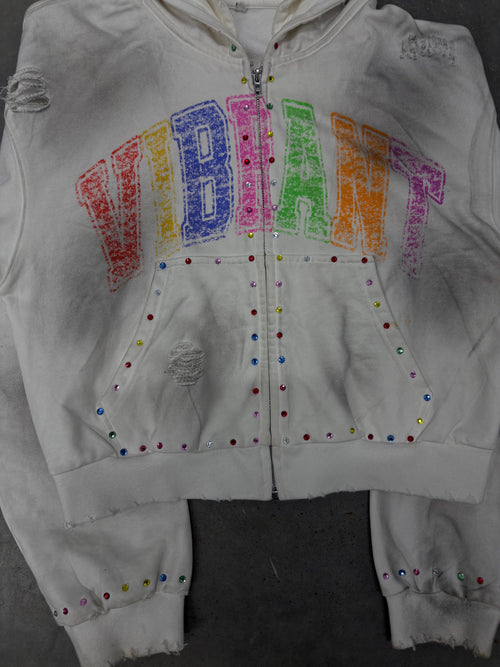 VIBRANT IMAGERY ZIP-UP
